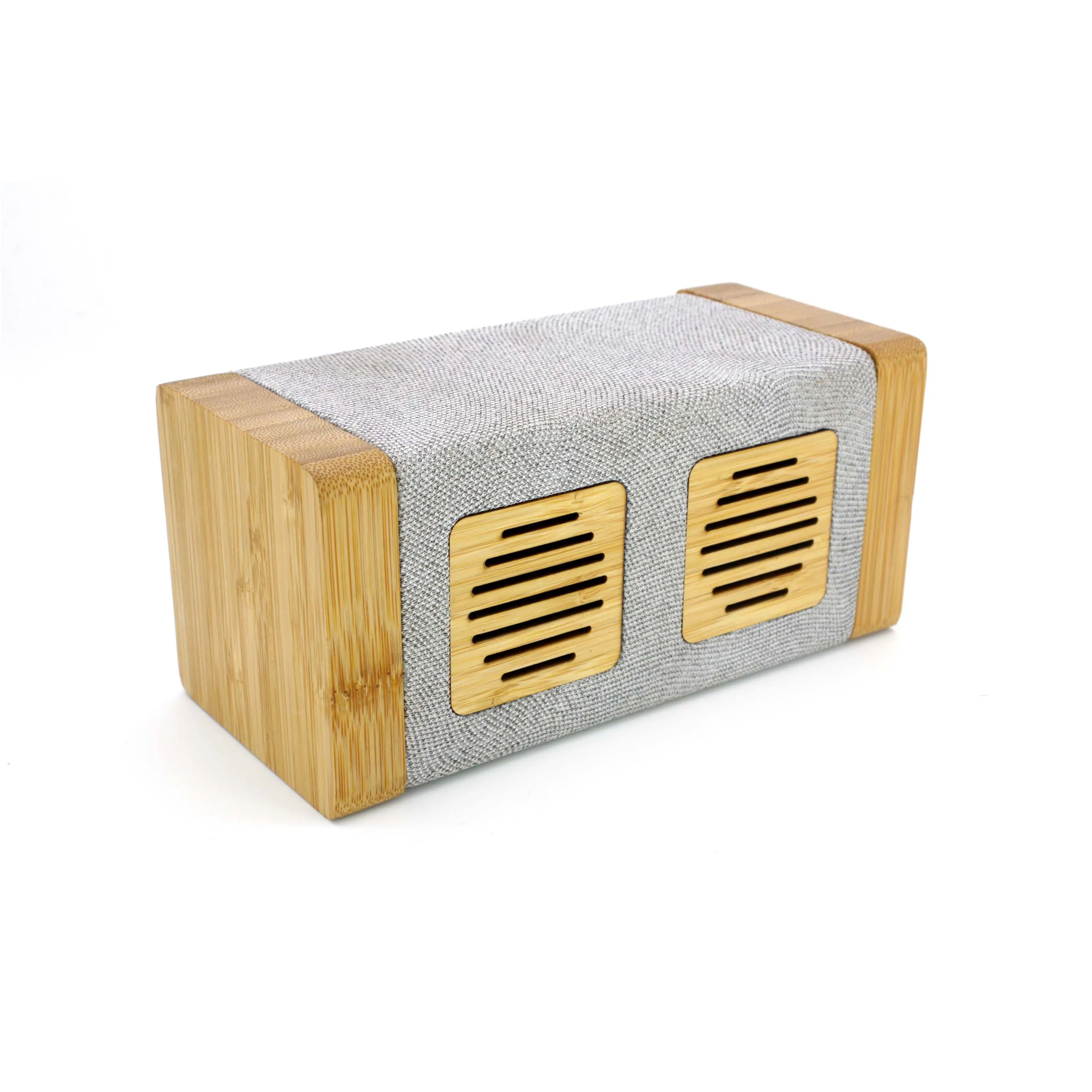 2023 ECO -Friendly Dual Speakers 3WX2 Wood Bamboo Wireless Speaker Rectangular Retro Vintage Portable Speaker