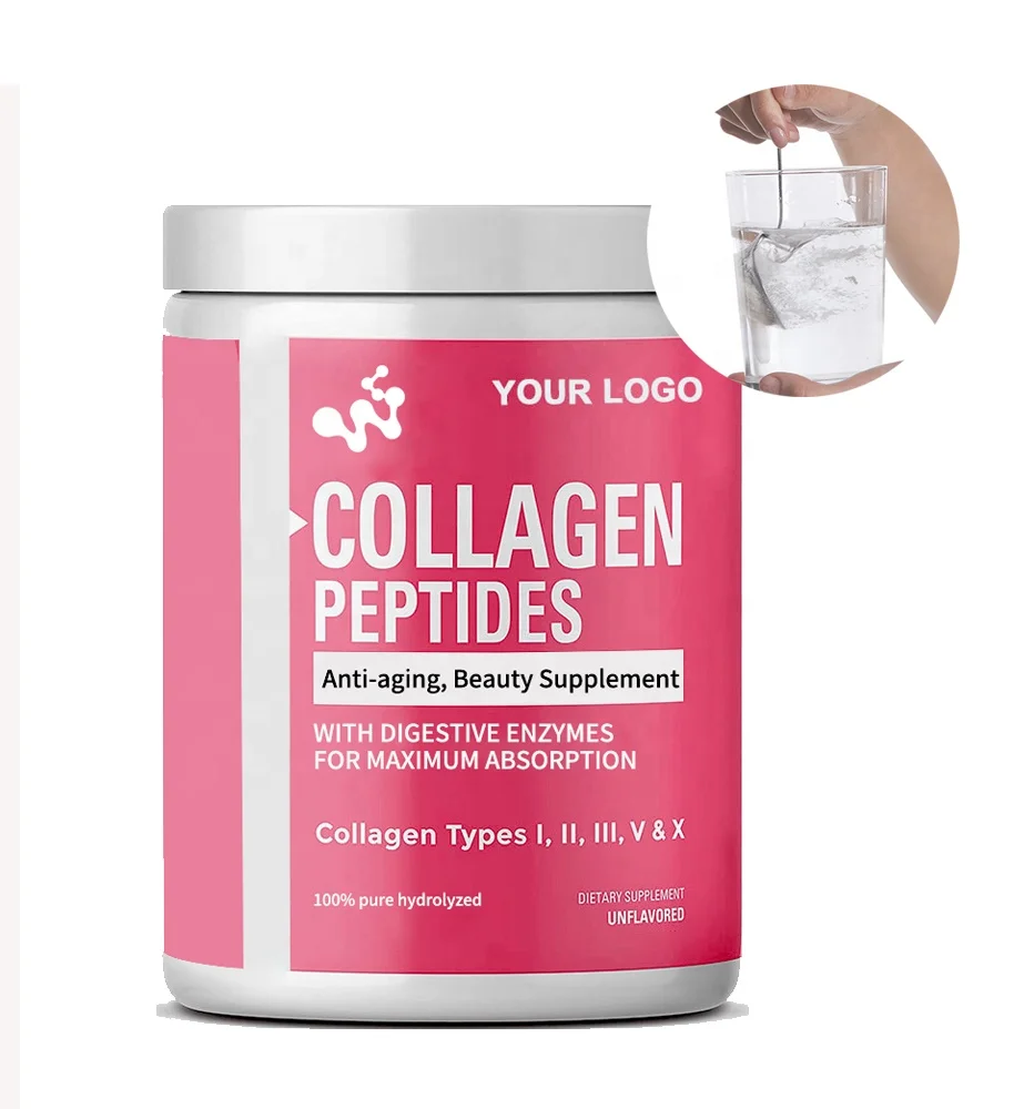 Private label Health Supplement OEM collagen i ii v x collagen powder marine collagen peptide