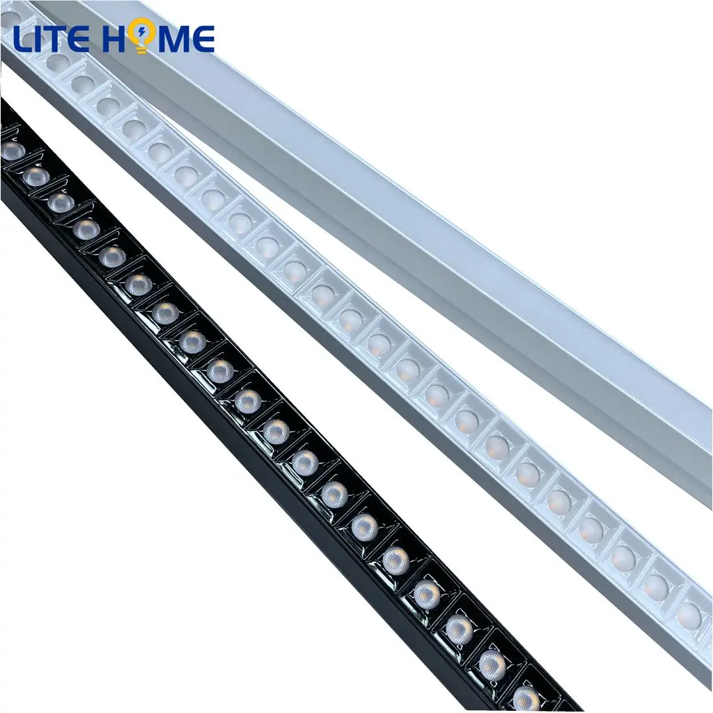 Aluminum Led light ceiling track linear rail lighting  rectangle for commercial atv clothing bar