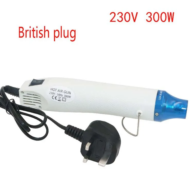 Wholesale diy polymer clay shaping heat blower tool electric hot air mini gun with stainless steel bracket supporting seat