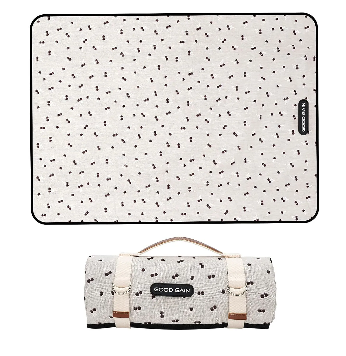 Custom Design Extra Large Picnic Outdoor Blankets Oversized Waterproof Sand Proof Portable Camping Mat with Carry Strap