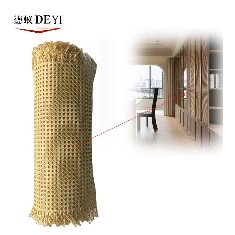 Rattan material, imitation natural hexagonal eye, decoration ceiling screen, partition, furniture cabinet door