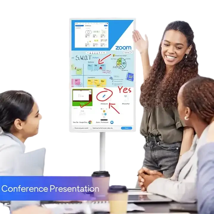 22 Inch Stand By Me Indoor Lcd Wireless Display Smart Capacitive Touch Rechargeable Rotatable Moveable Smart Tv