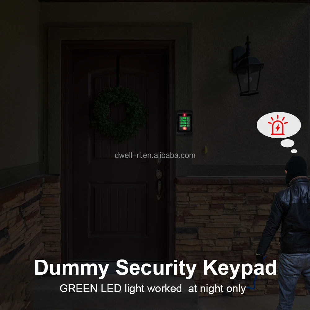 DWRL Imitation Access Control System Mock Alarm Dummy Decoy Security Keypad with Night LED Light