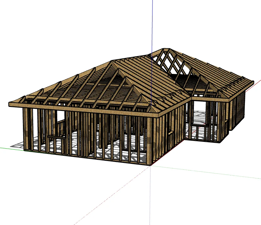 3D планы дома чертеж