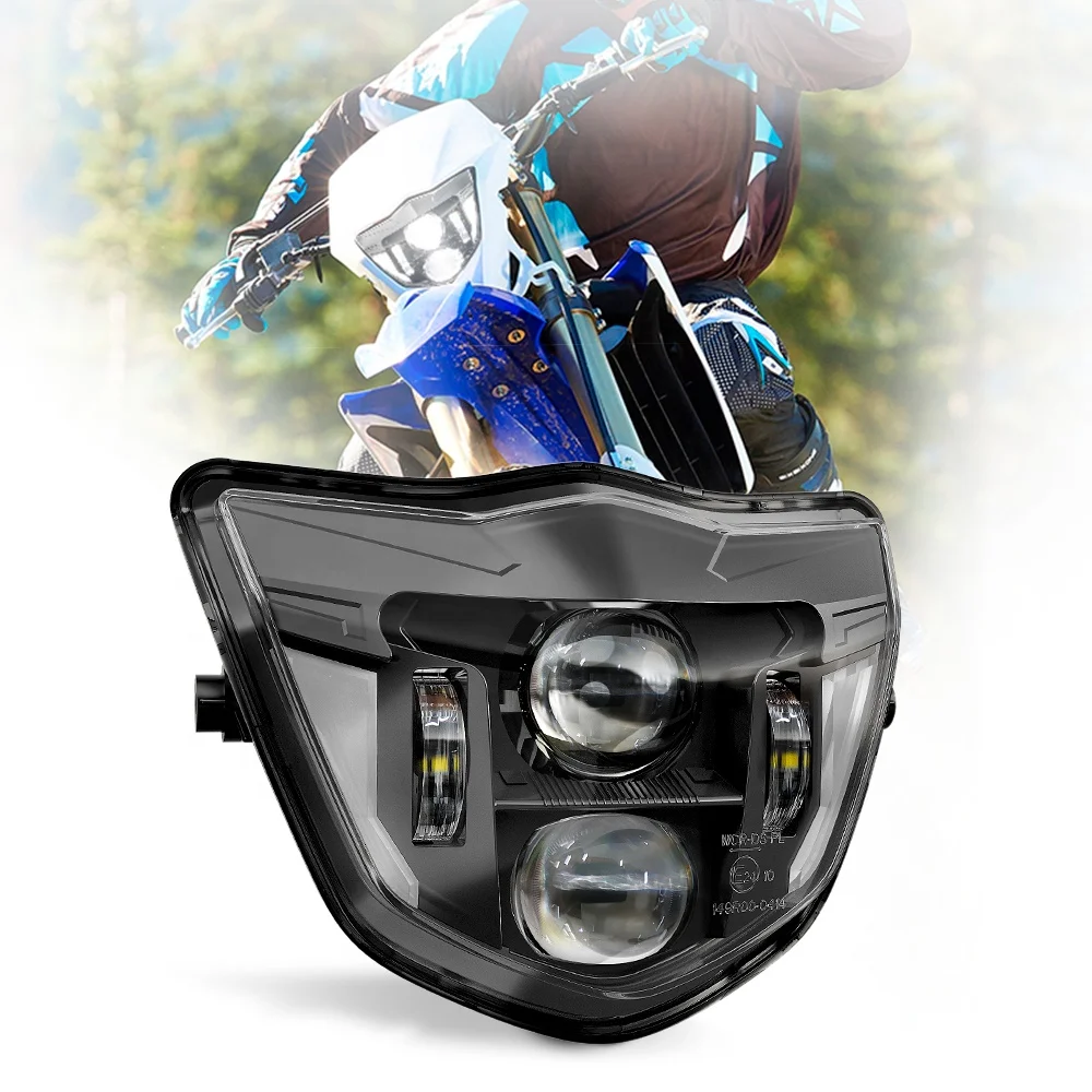 Emark Led Headlight for 2013-2023 Yamaha WRF 250 400 426 450 TTR WR XT MX Enduro Dirt Bike Accessories Super Moto Light