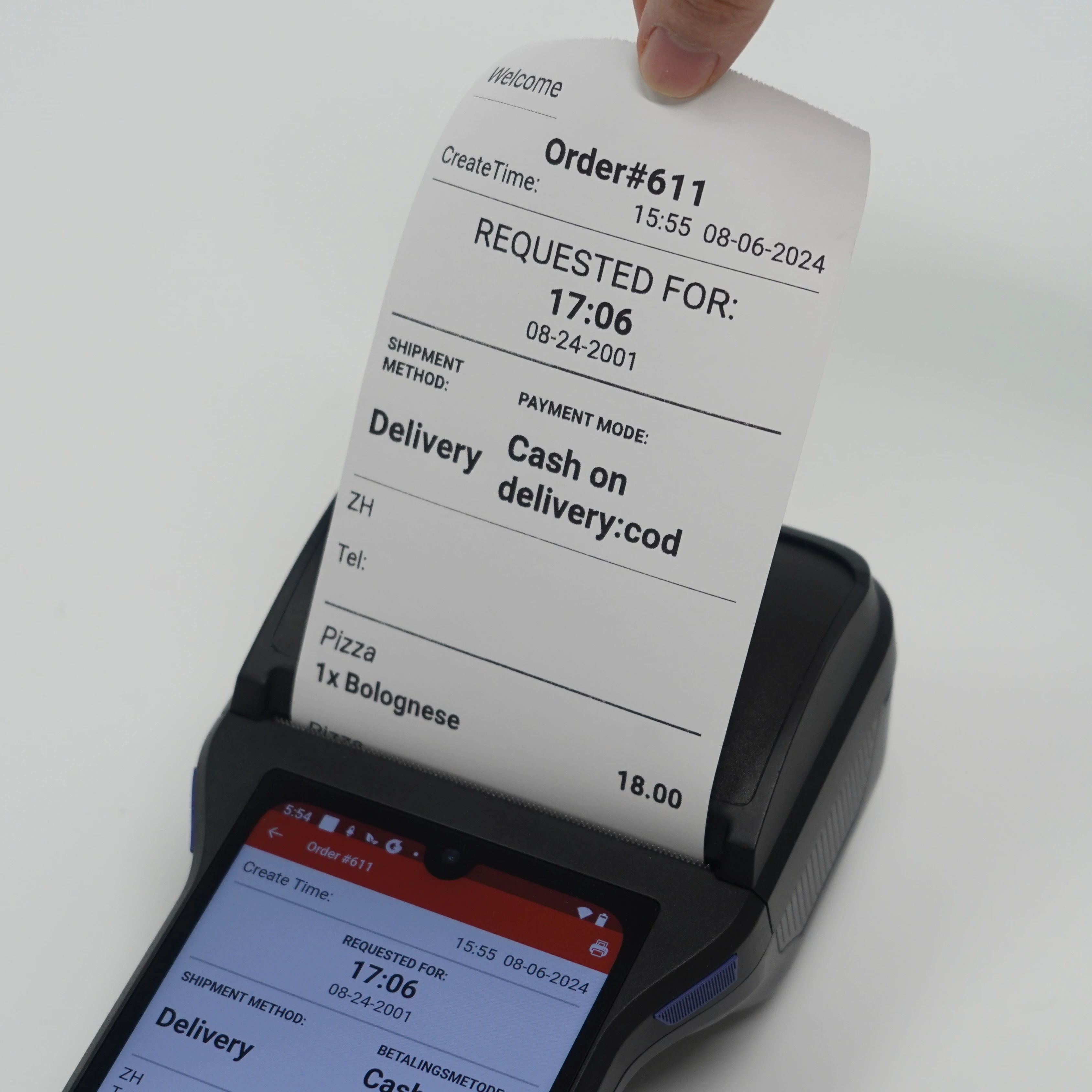 Goodcom Android 12 Handheld Pos Thermal 80mm Printer with Restaurant Order Management