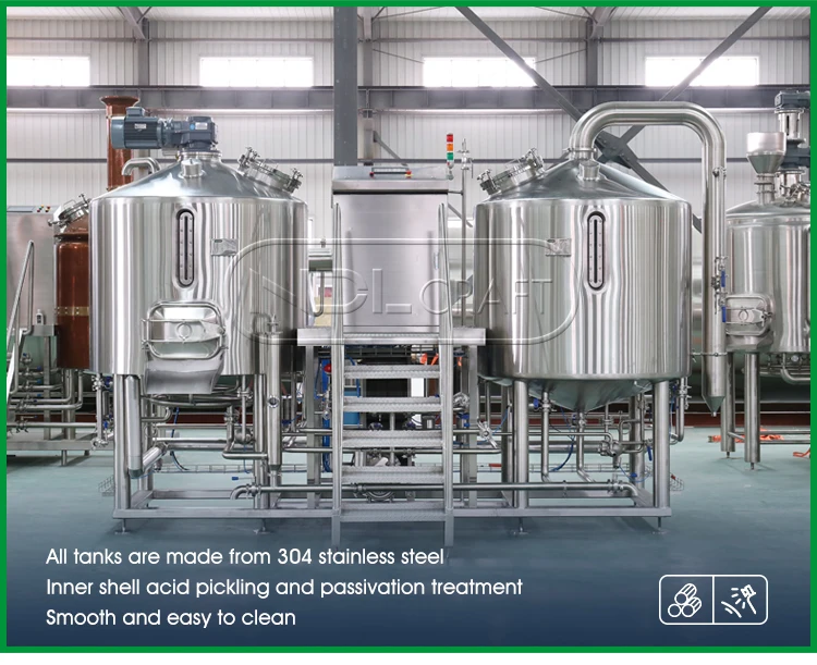 1000L 2-vessel brewhouse