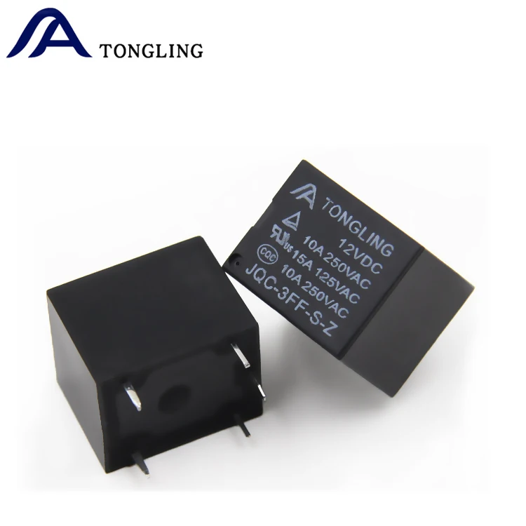 T73 12V 5 Pin Mini Magnetic Relay DC12V JQC-3FF-S-Z