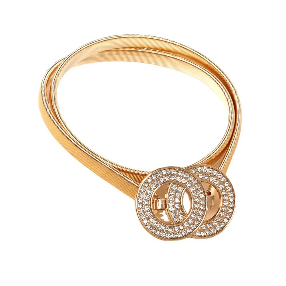 Fashion Metal Belt Ladies Stretch Decorative Waist Chain Jewelry Body Chain