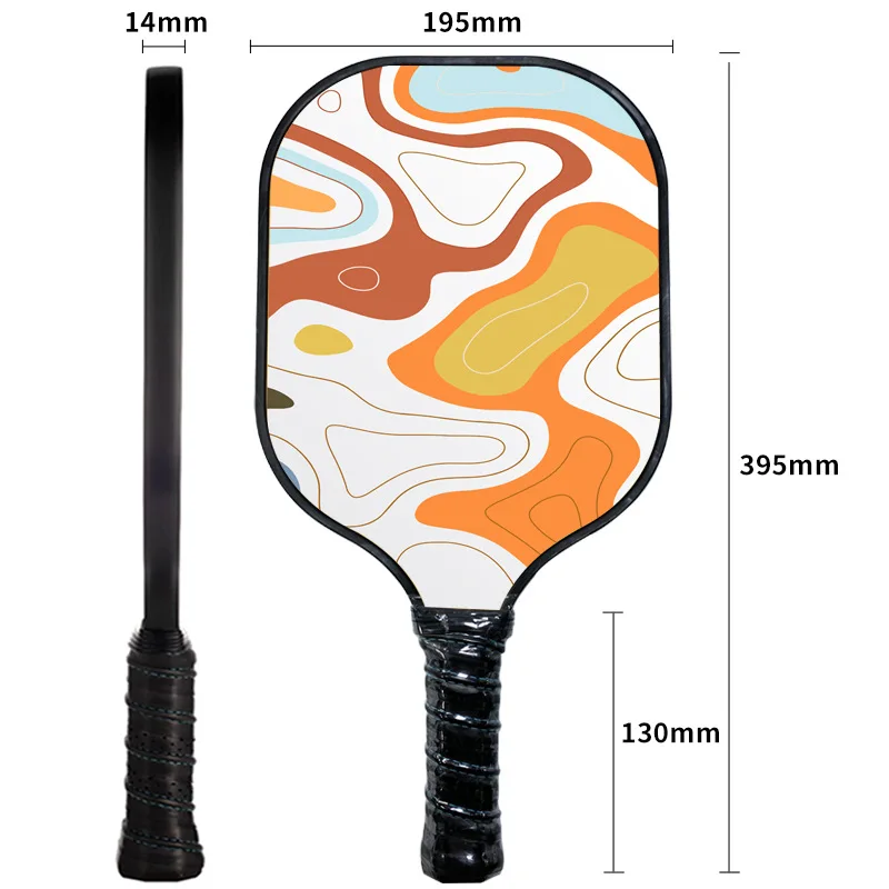China toray raw carbon fiber  T700 with case canvas usapa approved yellow oem pickleball paddle  cover large size