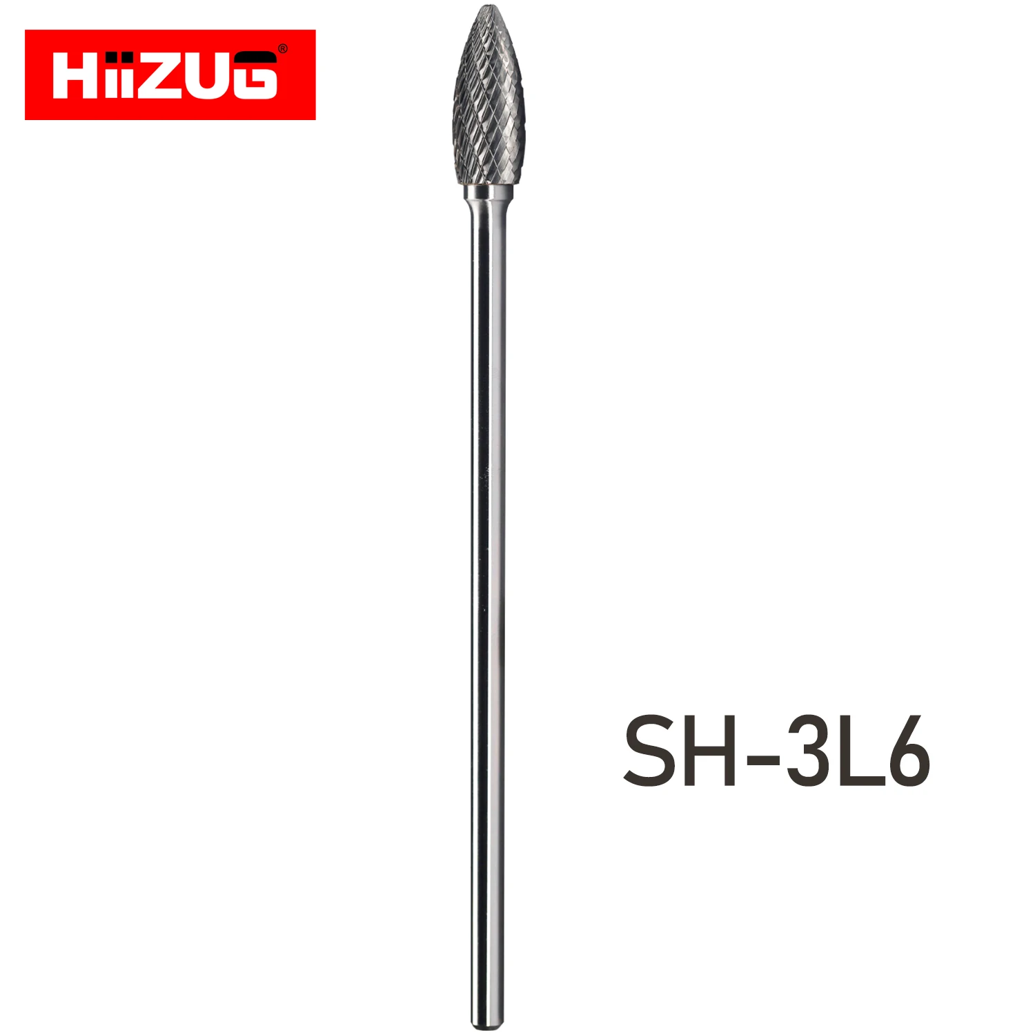 6mm Shank Diameter Long Shank  Carbide Rotary Files Double Cut All Types Metal Grinding Carbide Burrs Cutters
