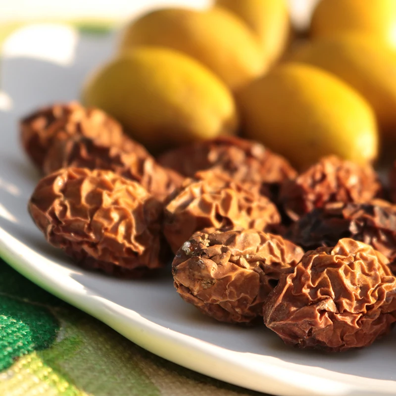 Dried Olives Baking green olive fruit for wine or tea