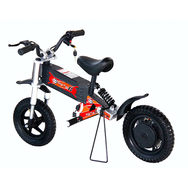 Electric Bike for Kids 250W Electric Balance Bike with lead-acid Battery 12-inch Inflatable Tire and Adjustable Seat