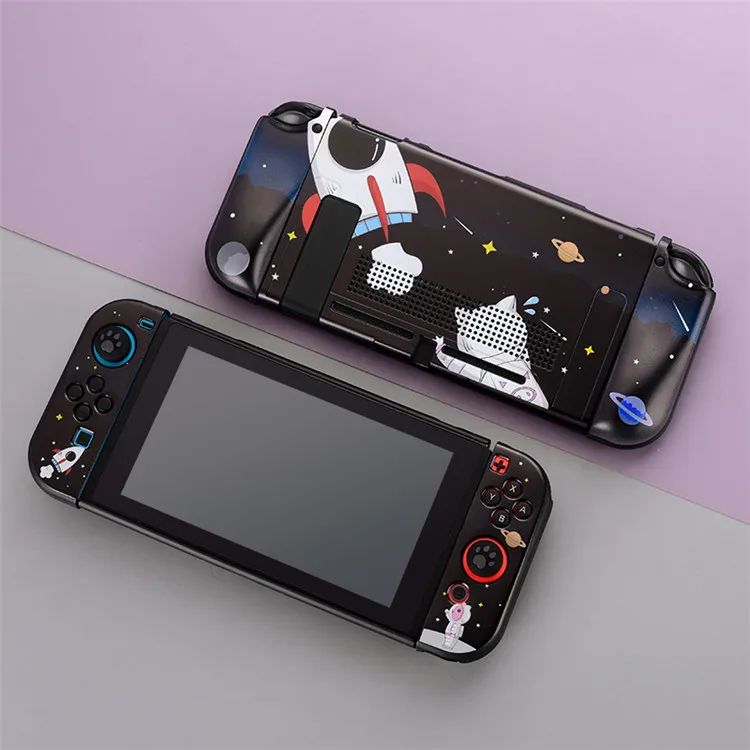  Цветной защитный чехол для Nintendo Switch мягкий силиконовый тонкий