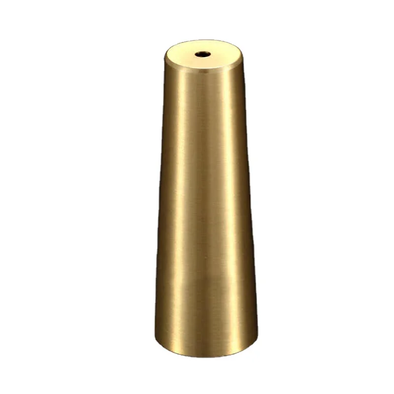 Hoone Metal Furniture Tips Toe Caps Tapered Ferrules Table Brass Caps Sofa Chairs Cabinet Leg Protector