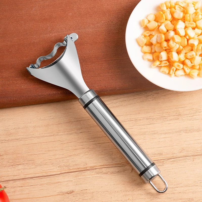 Hot selling stainless steel corn thresher efficient and durable vegetable planer kitchen tool creative corn planer