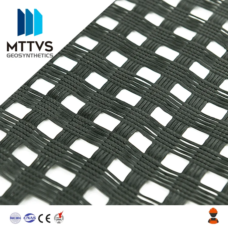 Free sample  high quality for  bridges  polyester biaxial PET geogrid