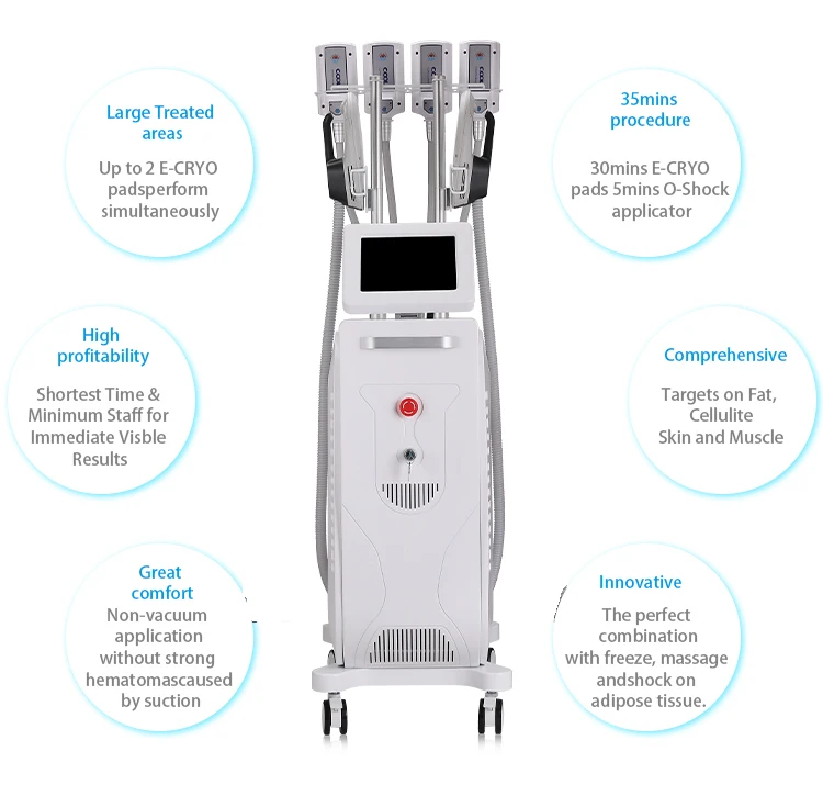 Ems Cryolipolysis 2 In 1 Body Reshape Slimming Machine Cryo Slim Cryolipolysis Ems Fat Freezing Weight Loss Cryotherapy Machine