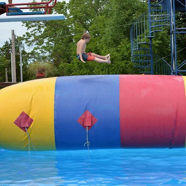 
inflatable long water blob bag jump for sale 