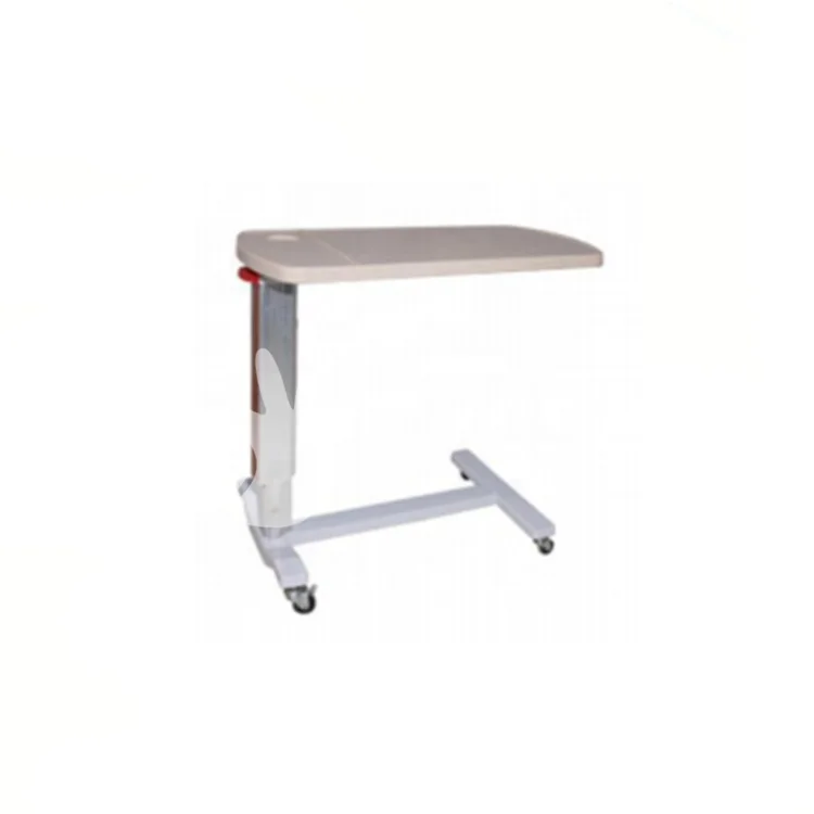 Медицинский механически Регулируемая Больничная прикроватная надкроватный столик на колесиках