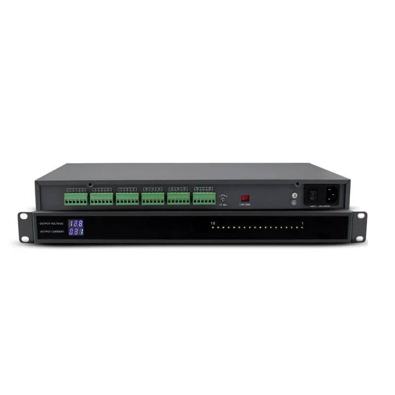 Золотой поставщик блок питания для IP-камеры видеонаблюдения 12 В 20 А с 18 портами металлический