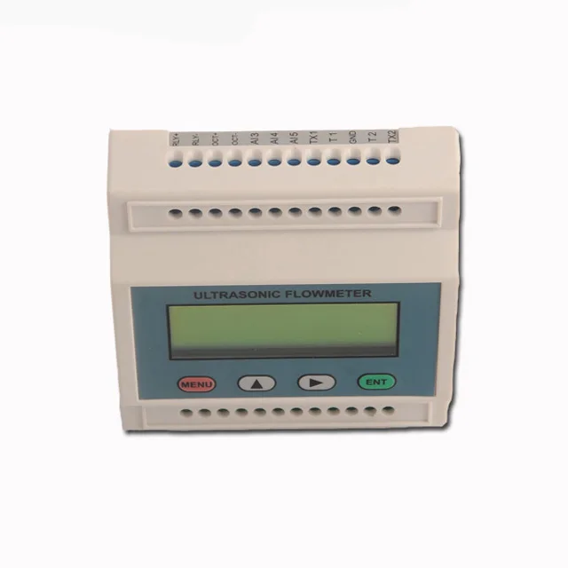 Taijia portable clamp on ultrasonic flow meter with model rs485 modbus digital water flow meter and display