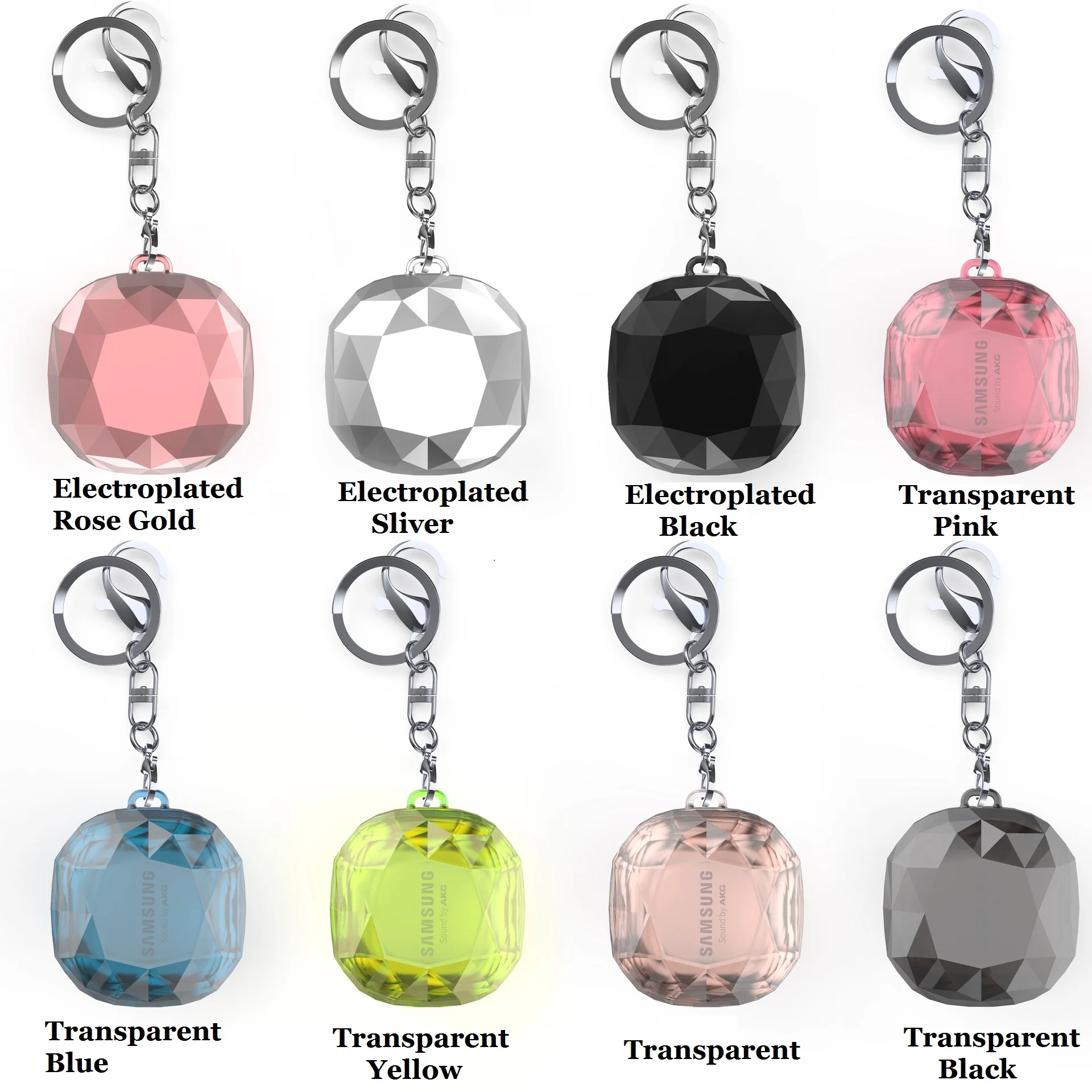 Fashion PC Diamond Headphone Case Protective Earphone Cover Case for Samsung Galaxy Buds Live/Buds pro/Buds 2