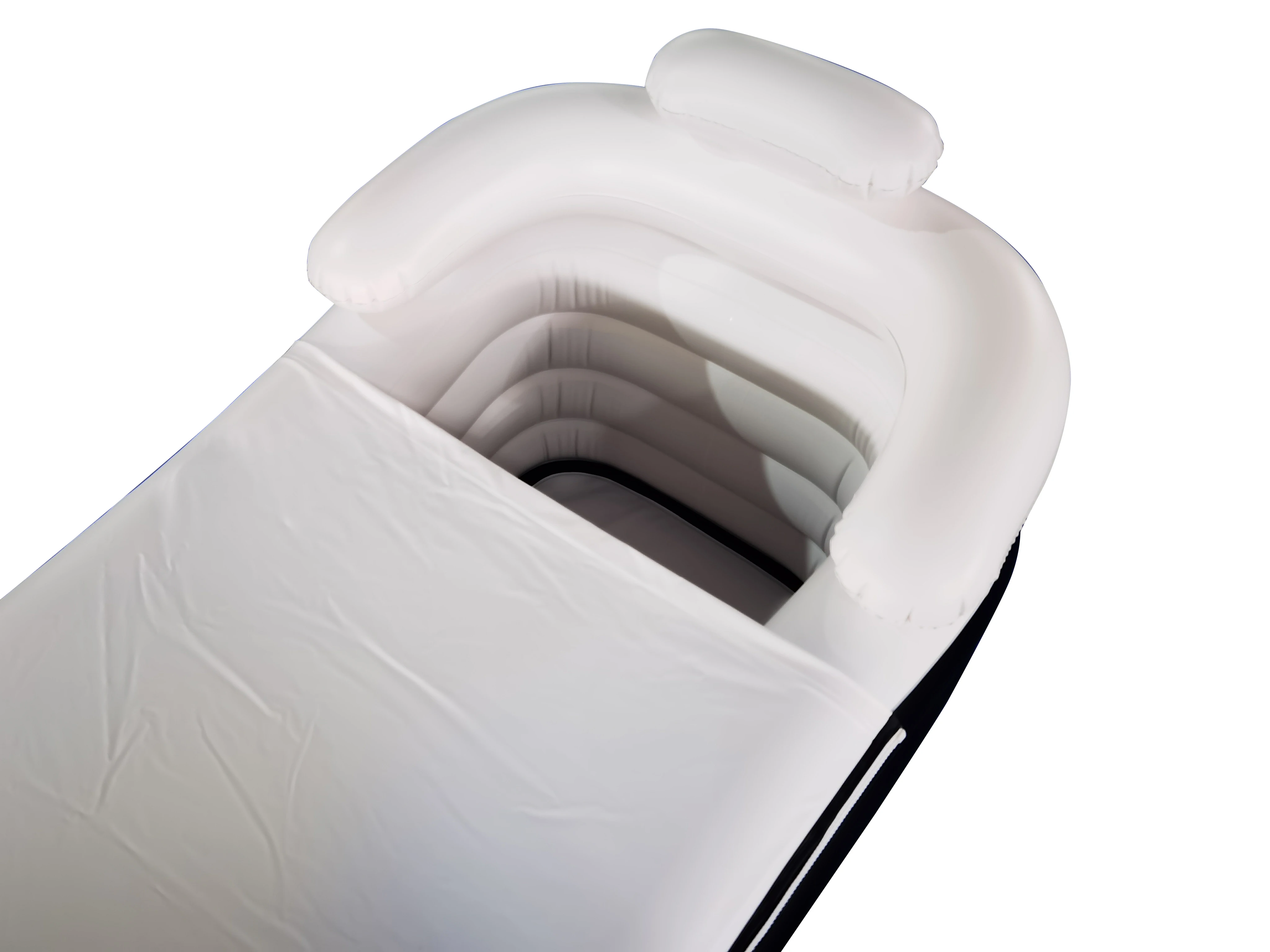 inflatable spa bathtub with electric air pump hot cold water bath therapy pvc portable bath tub
