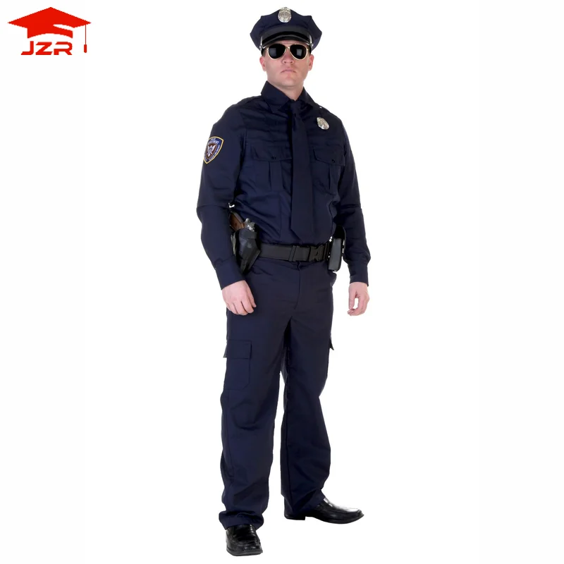 Hot Selling Customize Security Guard Uniform Set Cosplay Costumes Role Play Office Security Suit Prison Uniform For Men