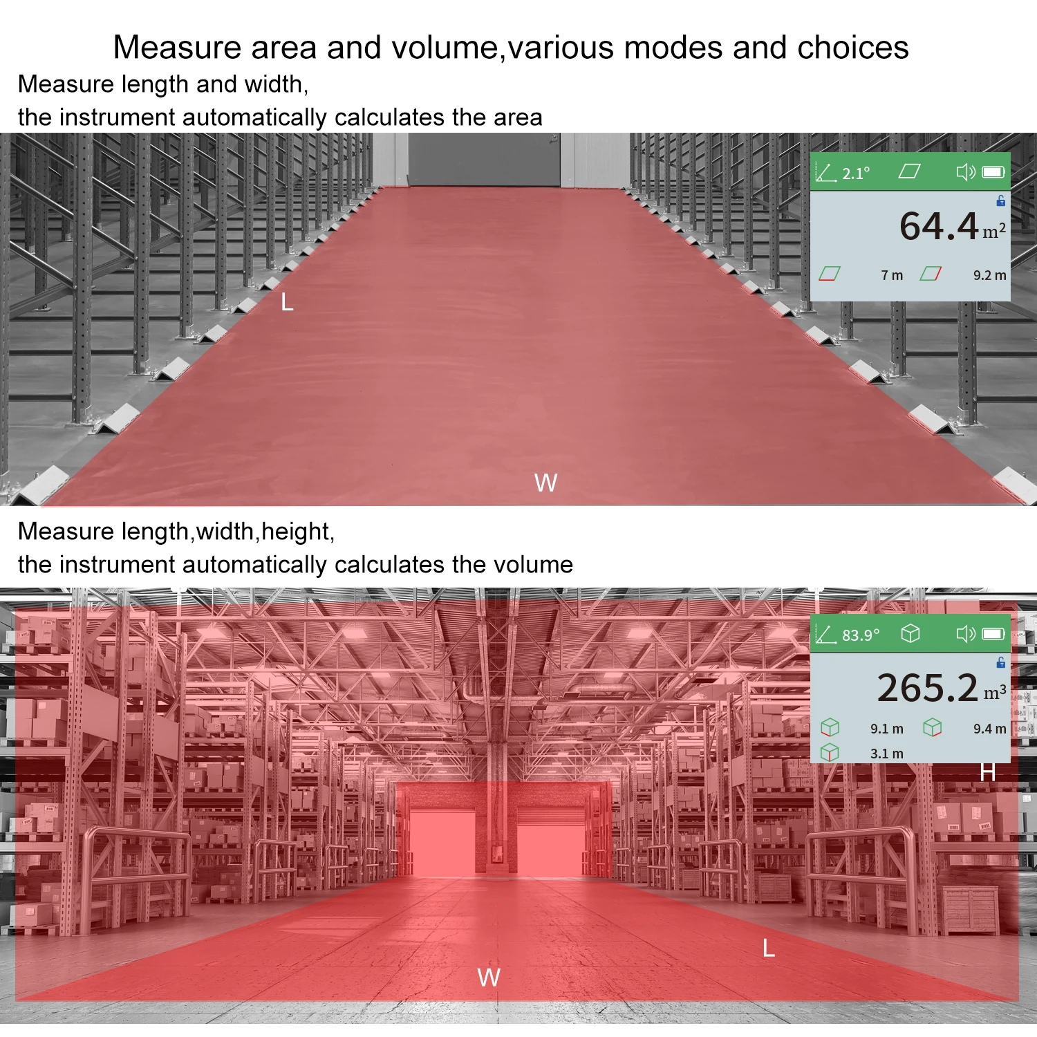 Color Touch Screen 600M Golf Speed Angle Distance Measurement Laser Rangefinder With Voice System