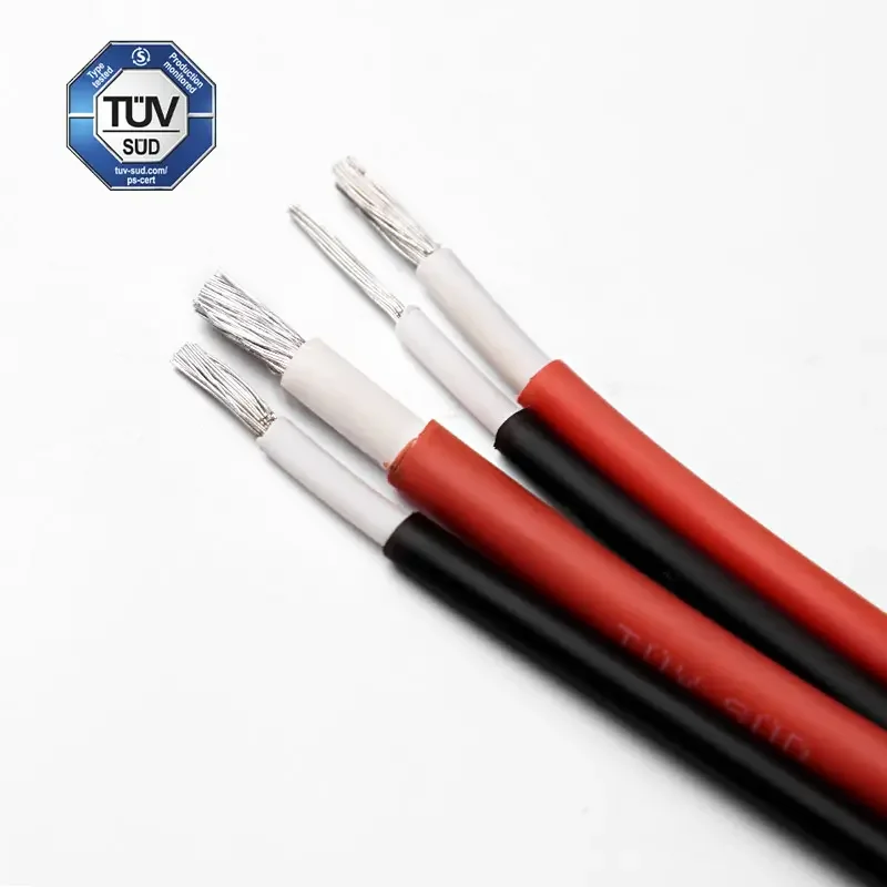 TUV 1500 В солнечные кабели постоянного тока H1Z2Z2-K 1x6 1x4 Луженая Медь XLPO изолированный PV кабель для