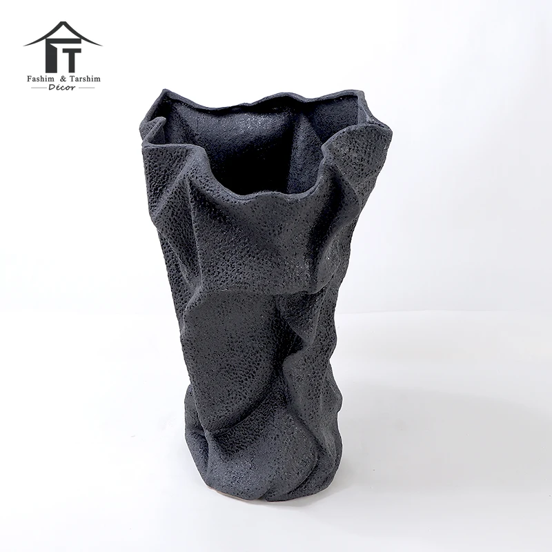 Modern abstract decorative vase pot art large white flower pots & planters ceramic flower vase