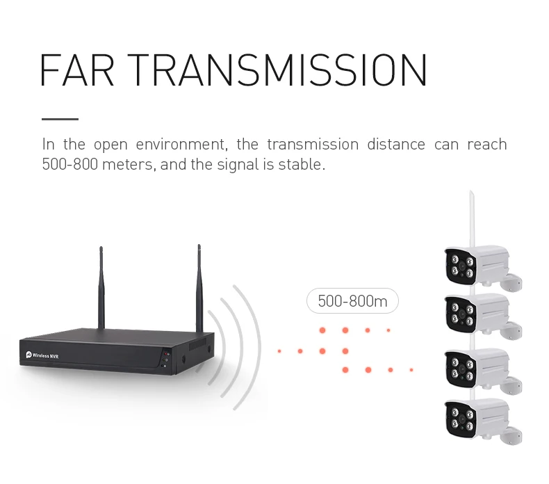 Security Camera System 4CH 2MP HD POE NVR Kit CCTV Two Way Audio AI Face Detect Outdoor Video Surveillance IP Camera Set