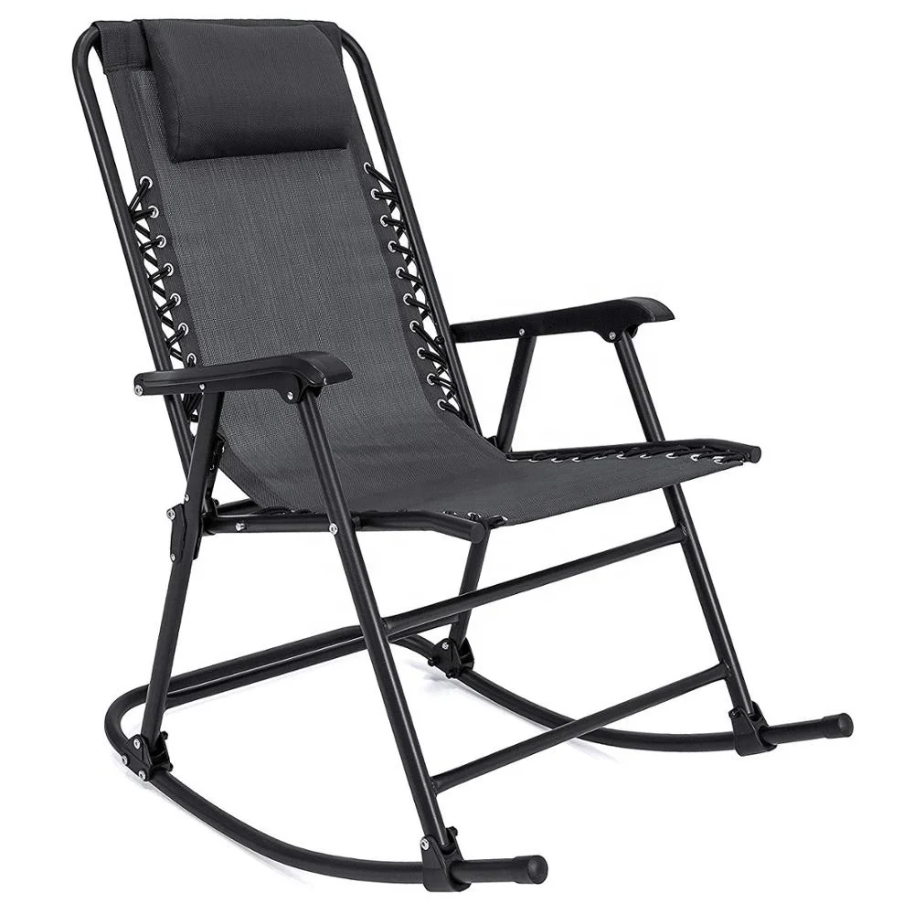 Luxury Patio Leisure Easy Cleaning Outdoor Cheap Metal Folding Rocking Garden Chair