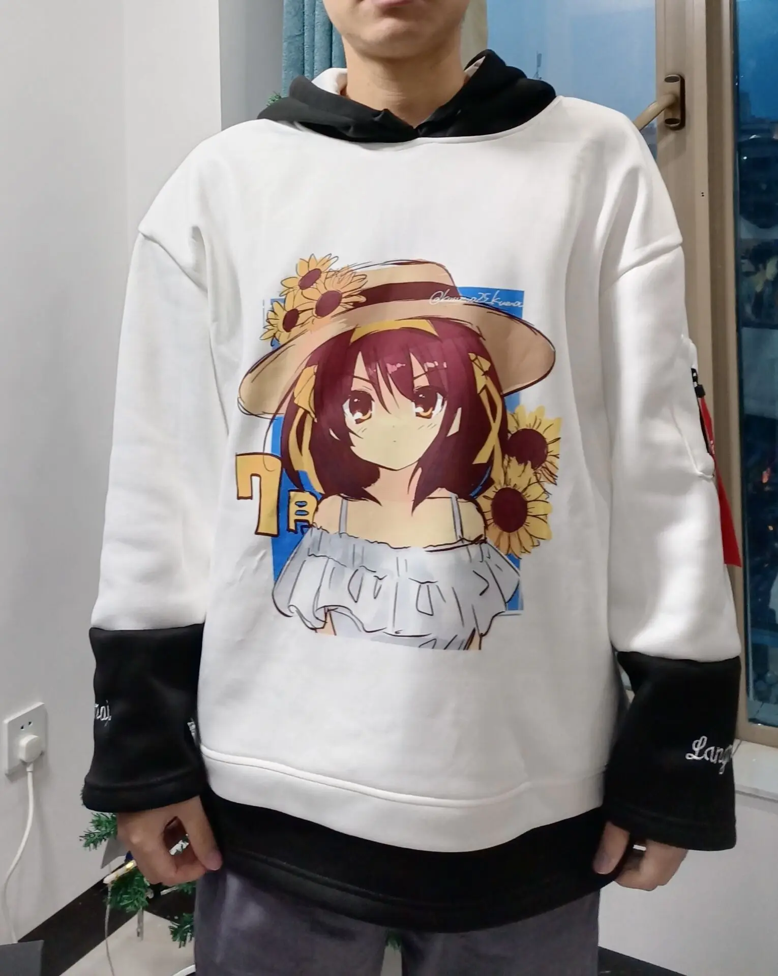 anime narutos one piece hoodies Autumn winter season clothing warm color-proof hoodies