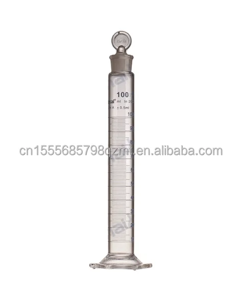 Technology Manufacturing Measuring Hexagonal Base Cylinder Glass Bottle