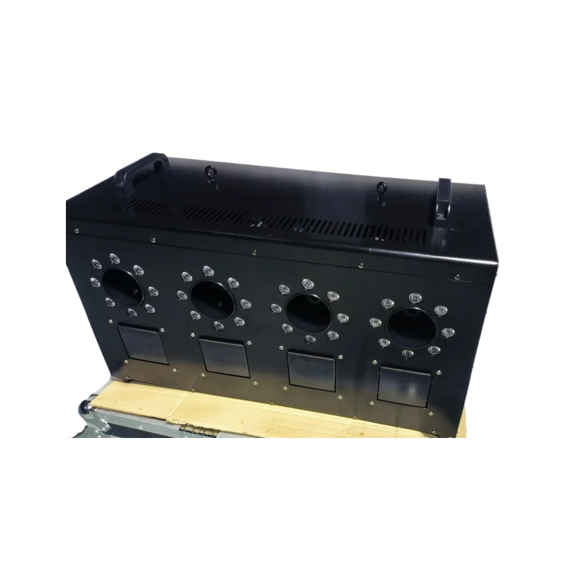 Four way Smoke Bubble Machine 4 heads LED bubble fog machine use in wedding concerts celebration