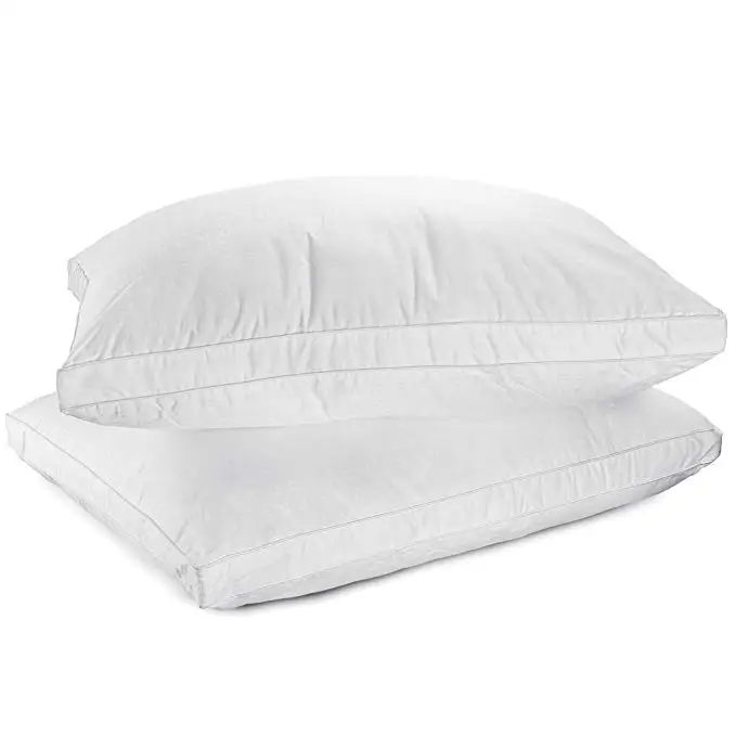 Pillowcases White  200 Thread Count Percale Fabric Hotel Linen Size Jacquard