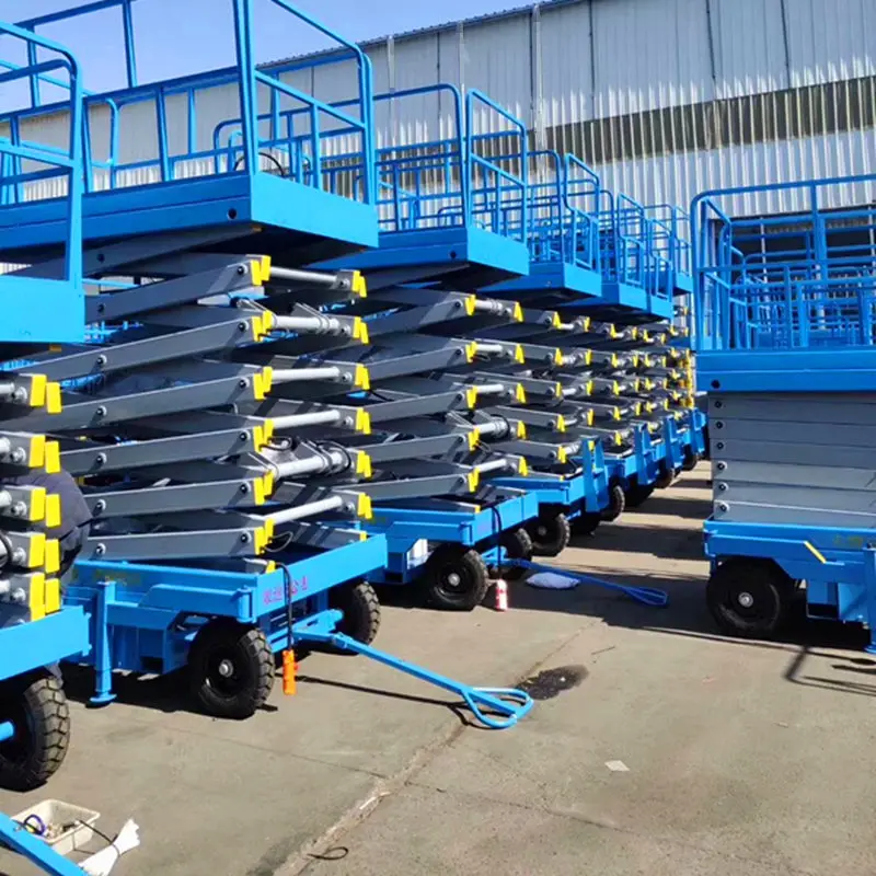 Electric scissor lifts, manual sissor lifts, hydraulic mobile scissor lift table for sale