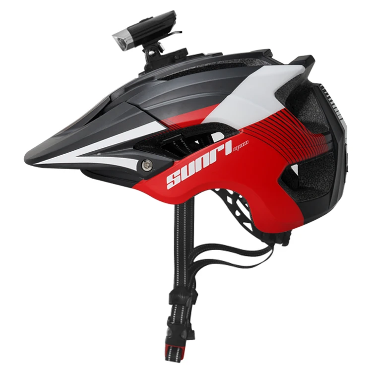 SUNRIMOON Hot selling mountain bike helmet USB Rechargeable Rear Light mtb Casco de ocio urbano