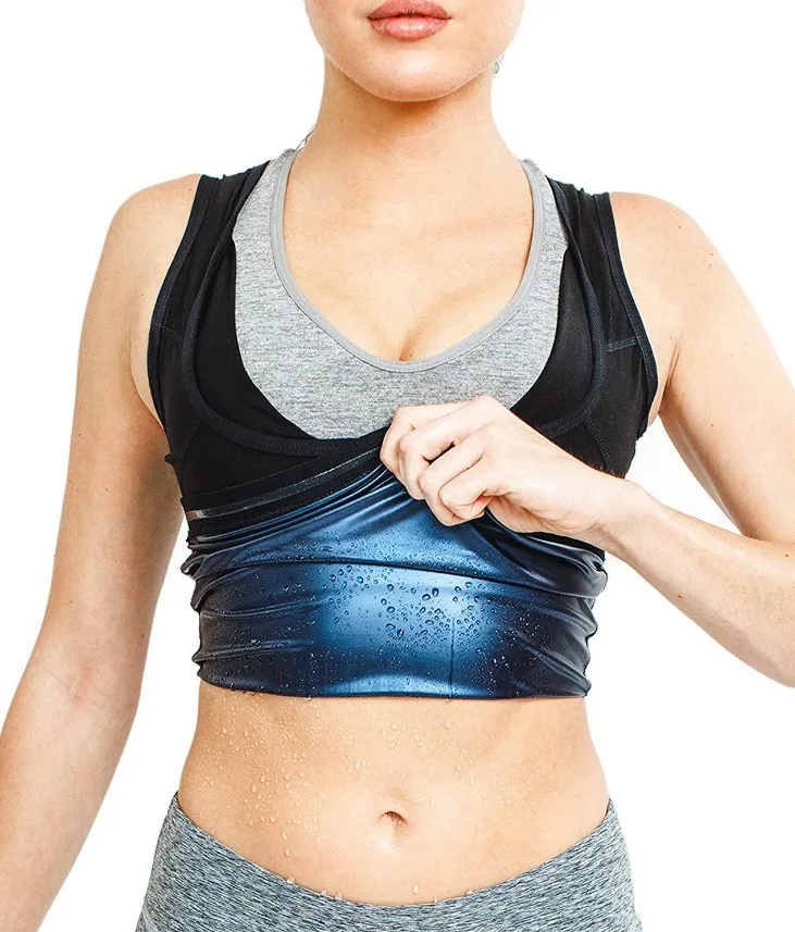 Женская Неопреновая сауна тренировочные жилеты для талии тонкая тренировочная рубашка Корректирующее белье для женщин