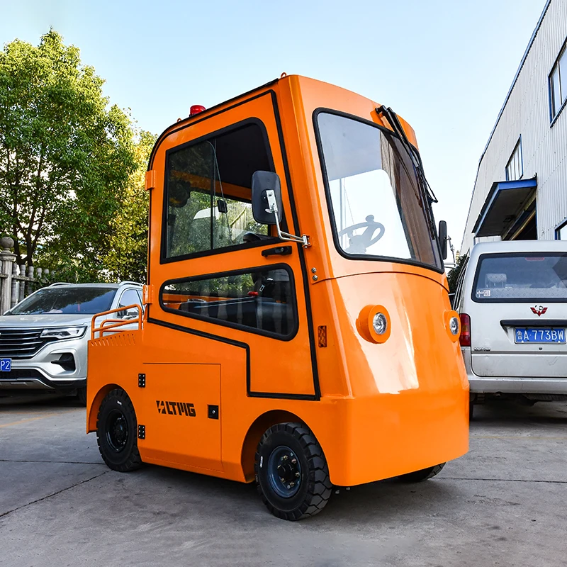 10ton Electric Small Tractor With Powerful Towing Force Seat Efficient Docking Electric Tractor