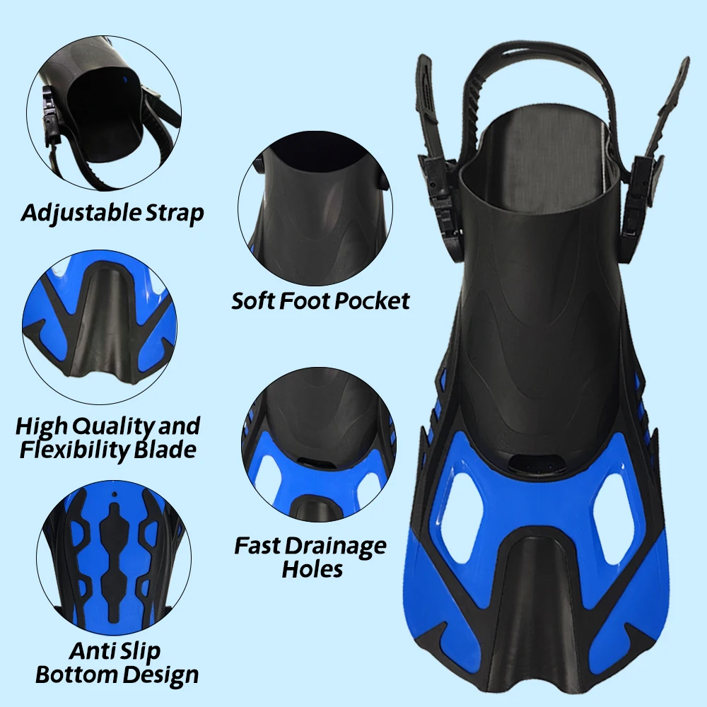 Kids Anti Fog Full Dive Mask Dry Dive Snorkel Kids Swim Goggles Swimming Mask Underwater Diving Set Snorkeling Combo Set Mask
