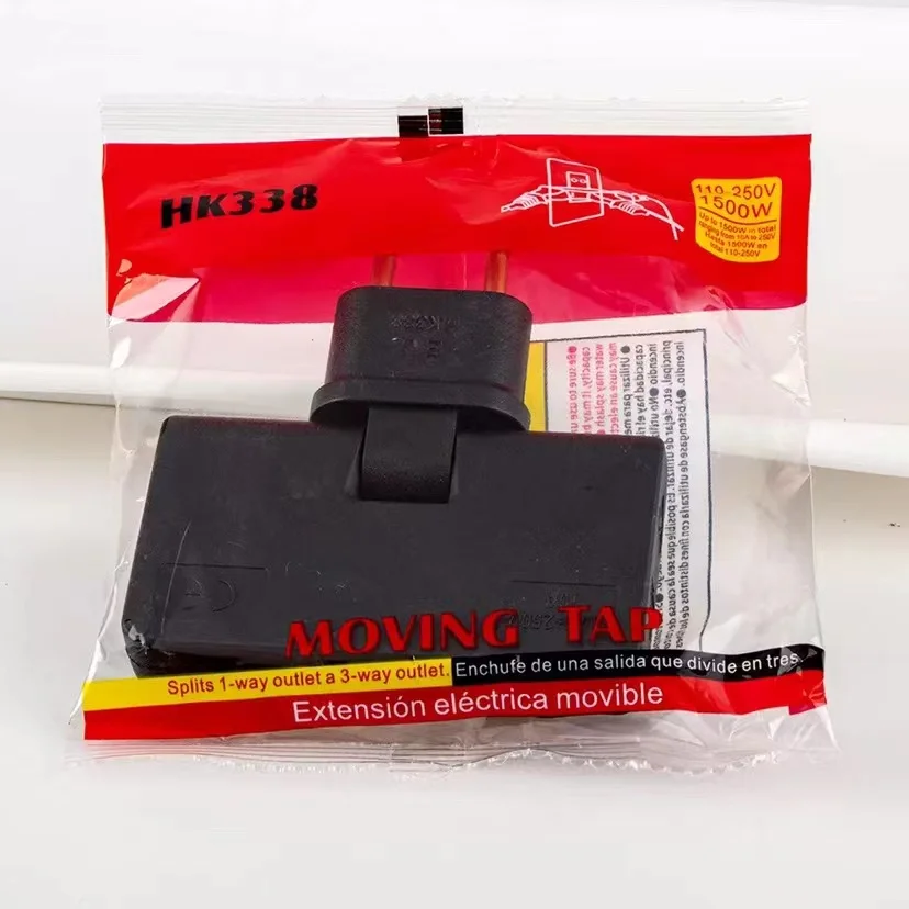 Rotate Plug EU one in three 180 degree extension plug Rotatable Wall Power Socket 1 to 3 Way Outlet