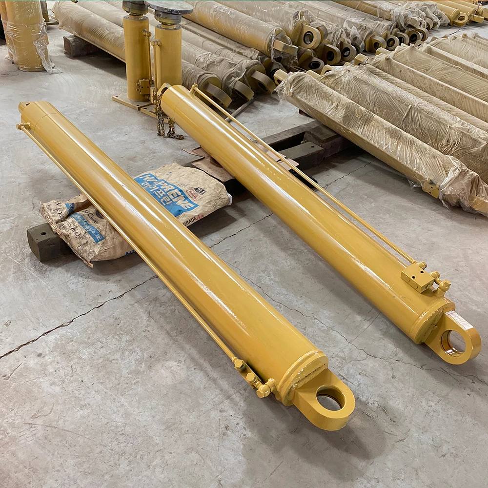 Arm Cylinder 2-12 Ton Double Acting Flange Type Hydraulic Cylinder Long Stroke Hydraulic Piston Cylinder Rod Excavator Arm