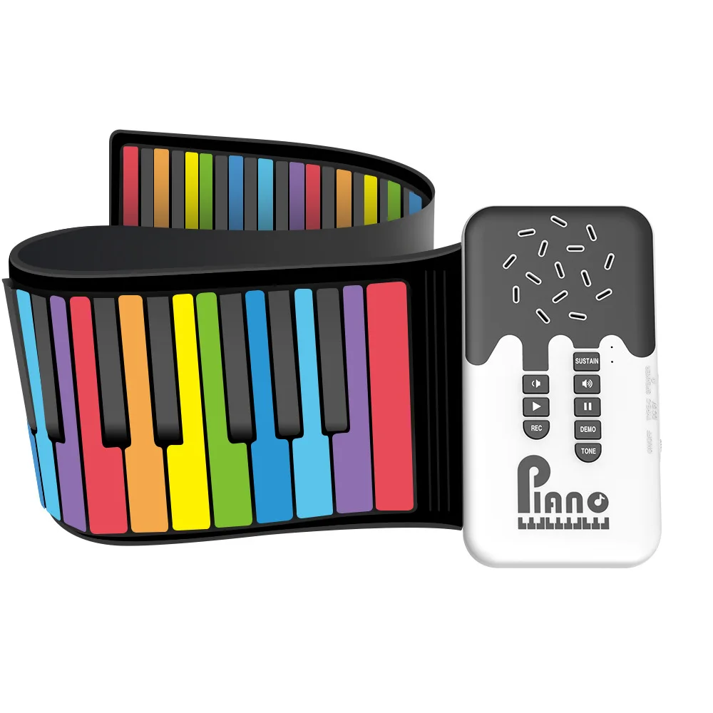 49-Keys Electronic Organ Roll-Up Piano