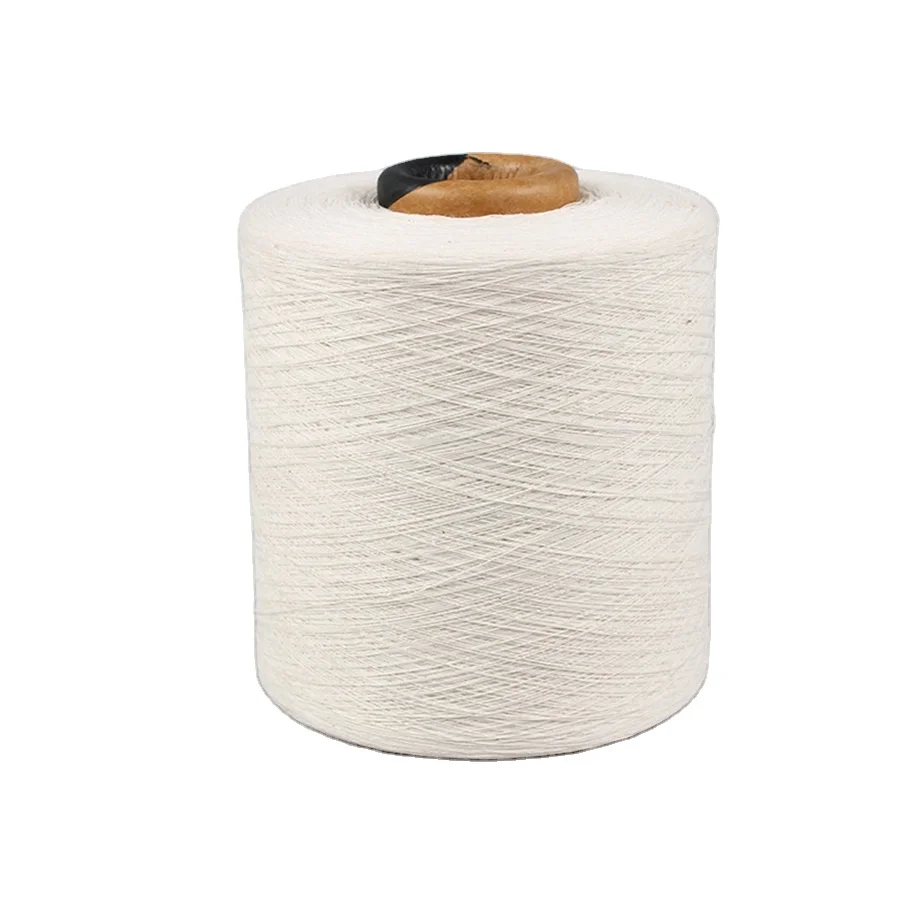 Supply Wholesale 100% Spun Polyester Yarn for Sewing Thread 50s/3 Raw White