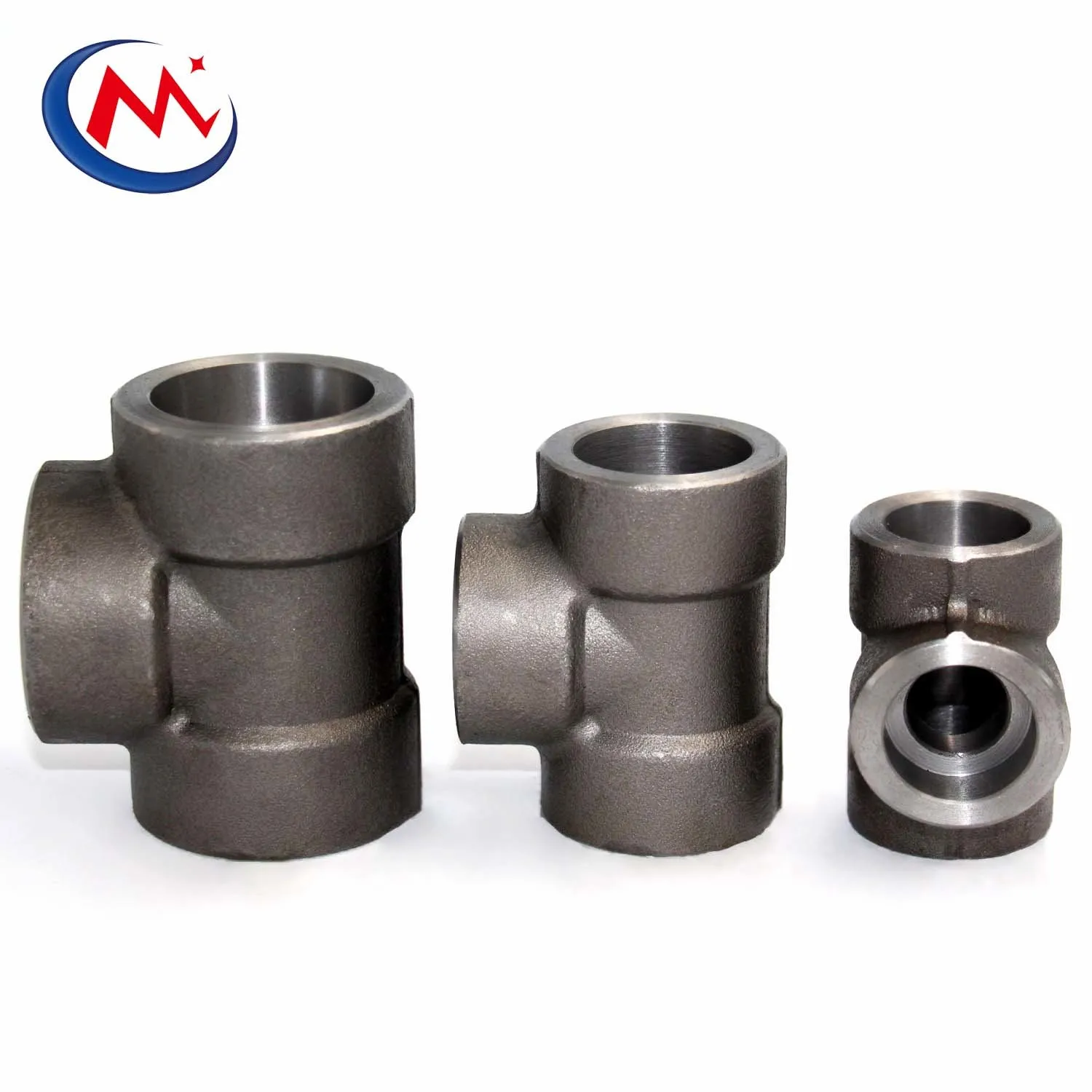 A105 forged steel carbon steel TEE 2000# 3000# 6000# SW TEE npt thread TEE high pressure fittings