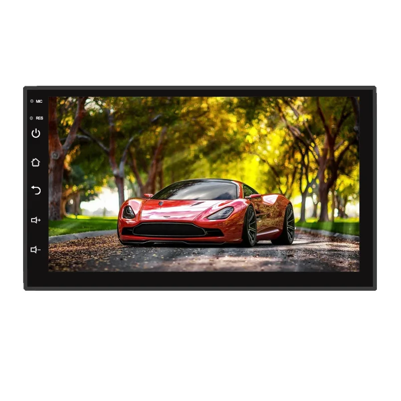 Сенсорный экран 7/9/10 дюймов android автомобильный радиоприемник QLED/IPS 1280*720 2 + 32 ГБ стерео универсальный Gps аудио плеер 2DIN мультимедийный